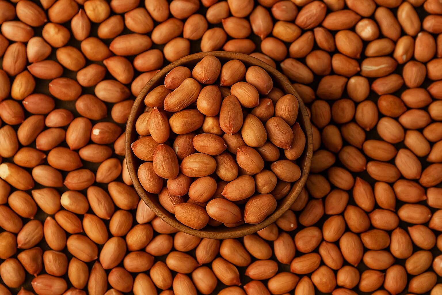 Close-up of bulk ground nuts supplied by Naledi Trading