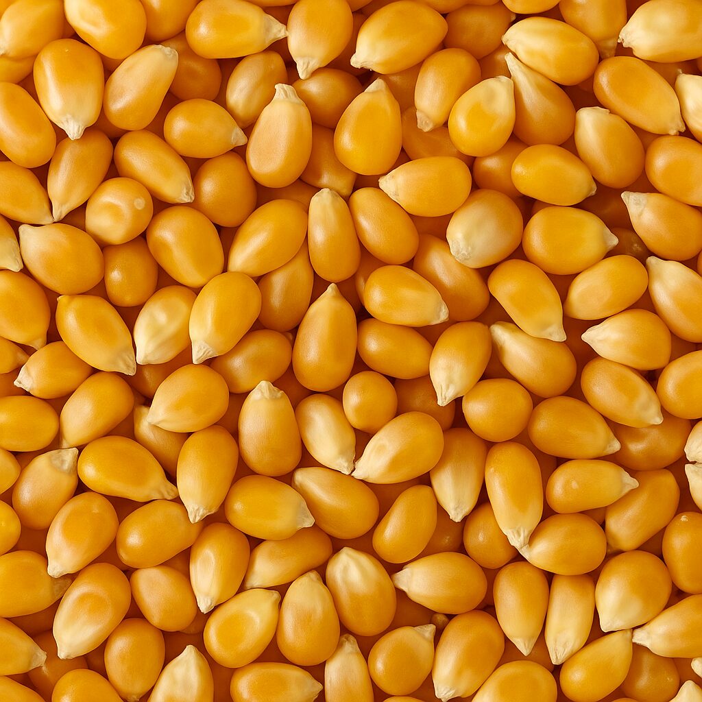 Close-up of popcorn kernels supplied in bulk