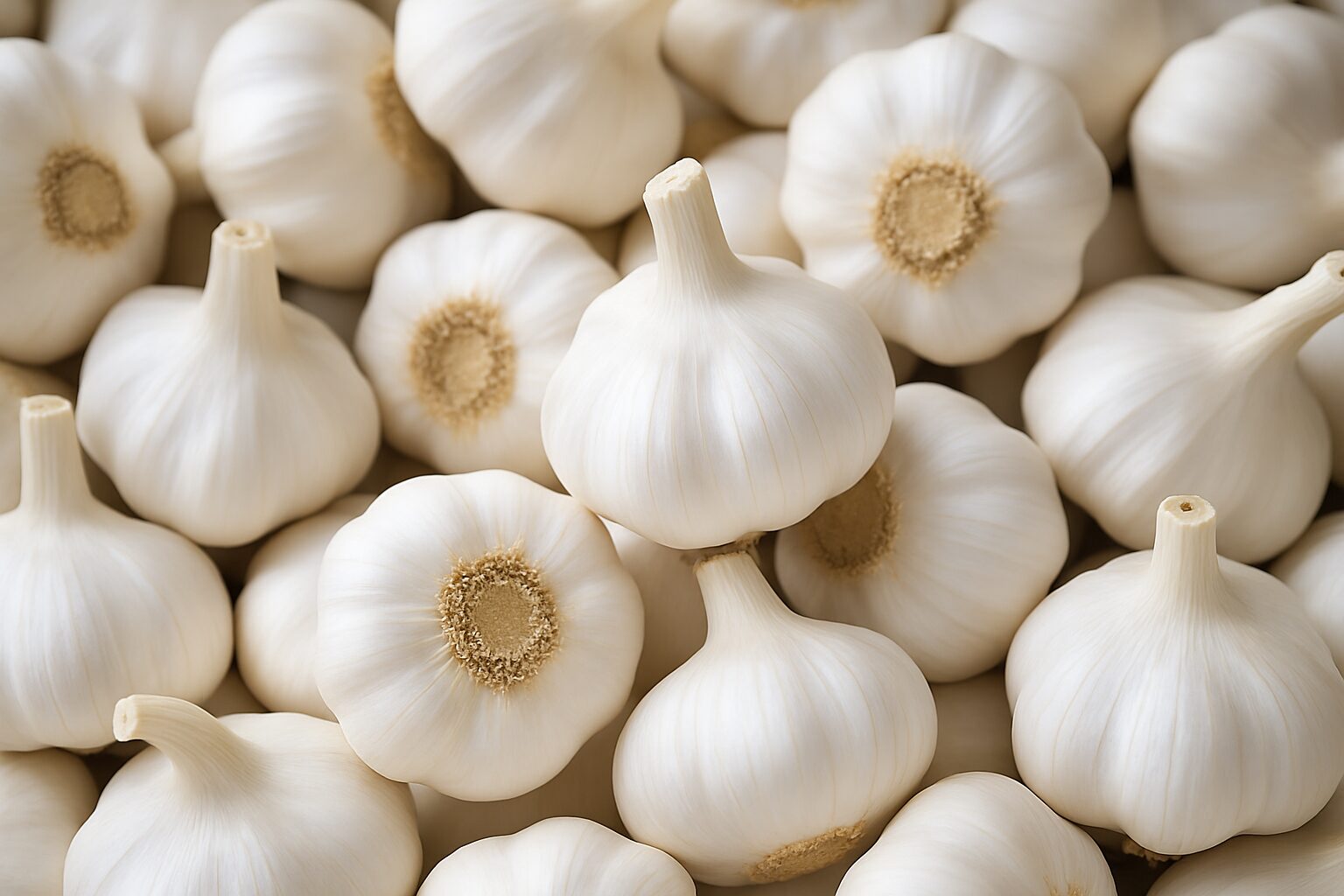 Bulk fresh white garlic supplied by Naledi Trading