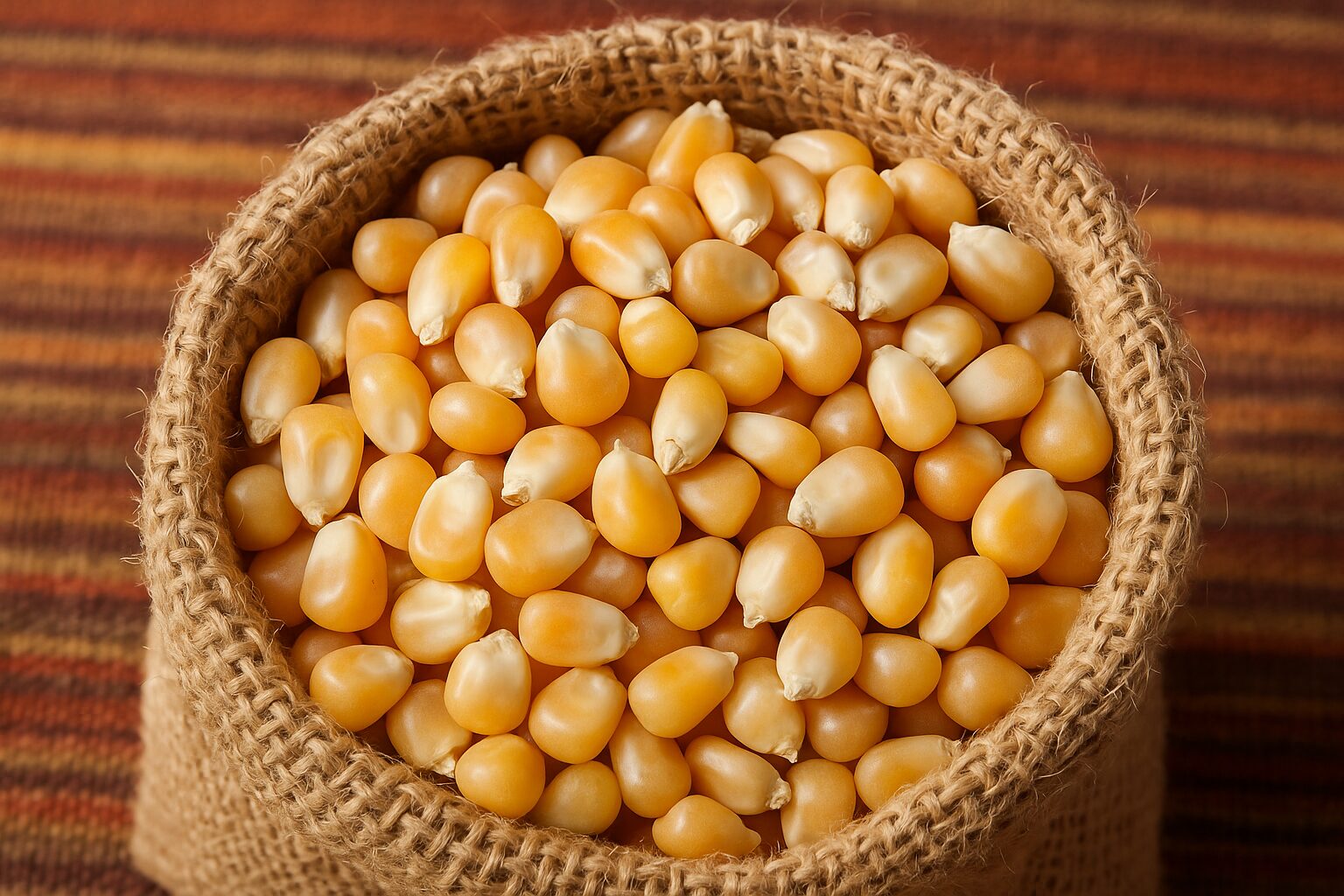 High-quality whole maize kernels for retail and food processors